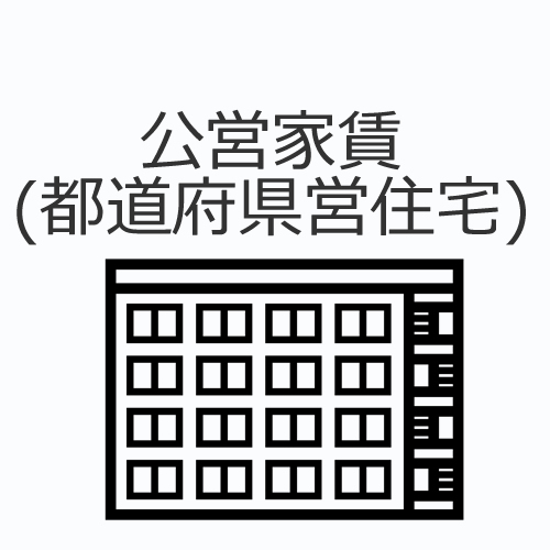 公営家賃（公的住宅）の値段